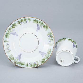 MOCCAKOPPAR, 10 st, porslin, Europa 1900-tal.