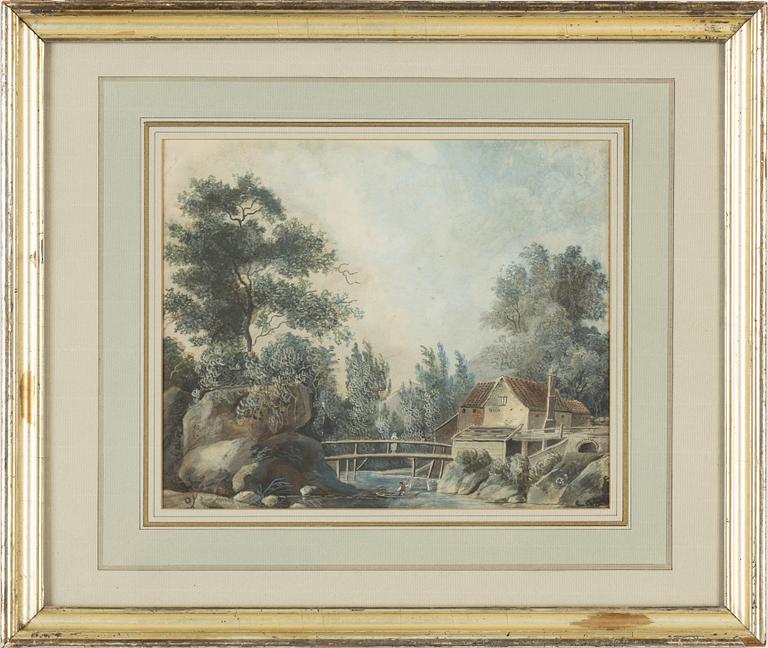 Unknown artist, around 1800, watercolour.