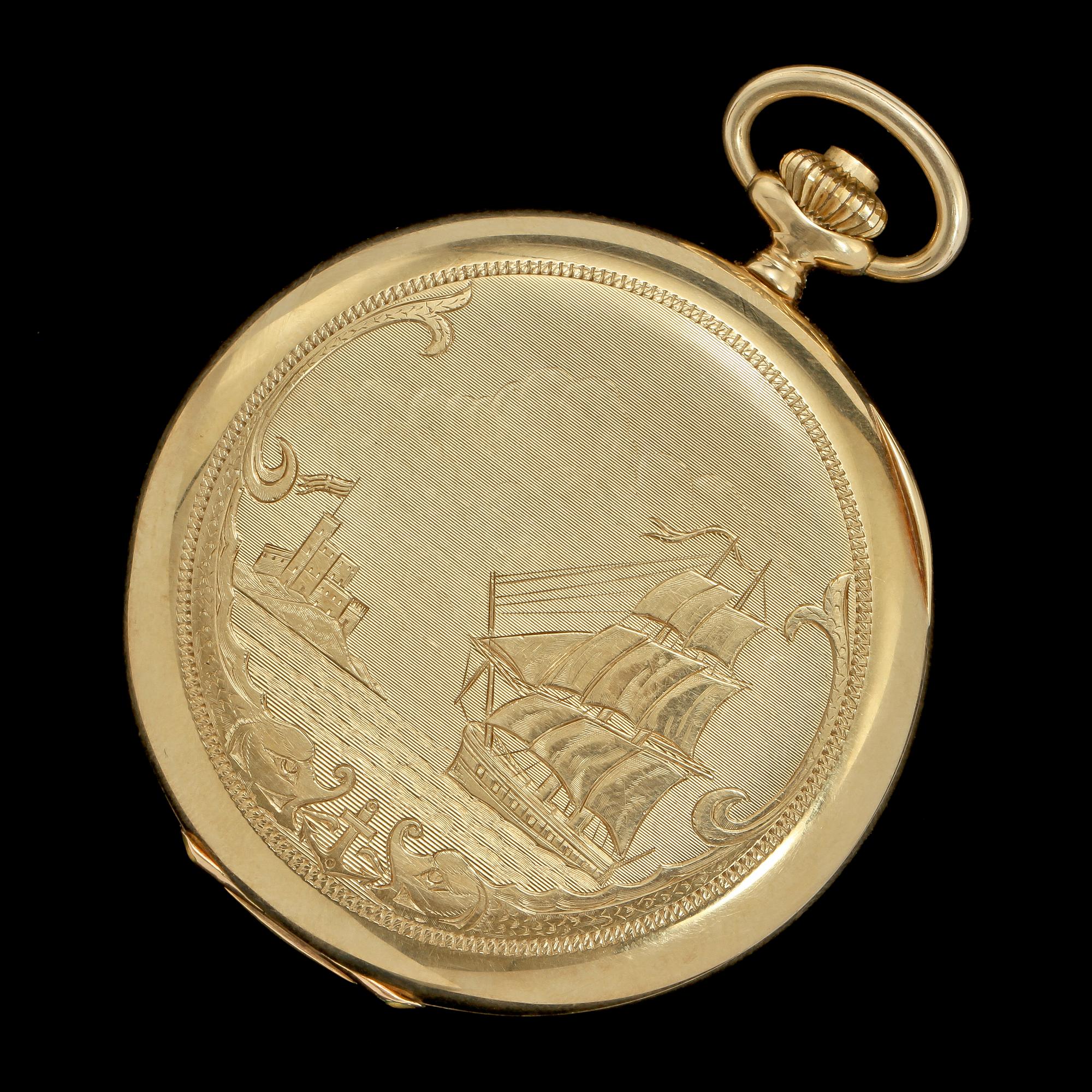 FICKUR, 14k guld, 1900-talets första hälft. Tot vikt 85 g.