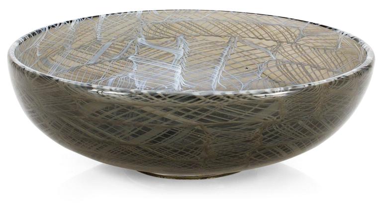 A Paolo Venini "Mosaic Zanfirico" glass bowl, Venini Murano, Italy 1950´s.