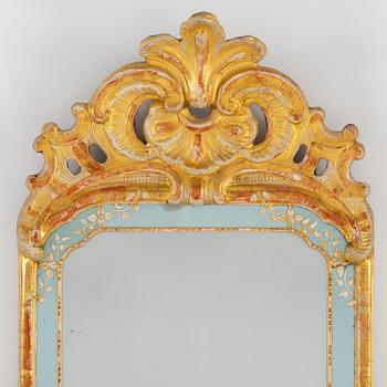 A rococo mirror by Niclas Meunier (1754-1797).