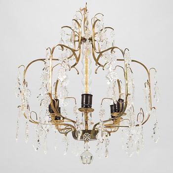 Paavo Tynell, a mid-20th century '1487/6' chandelier for Idman.