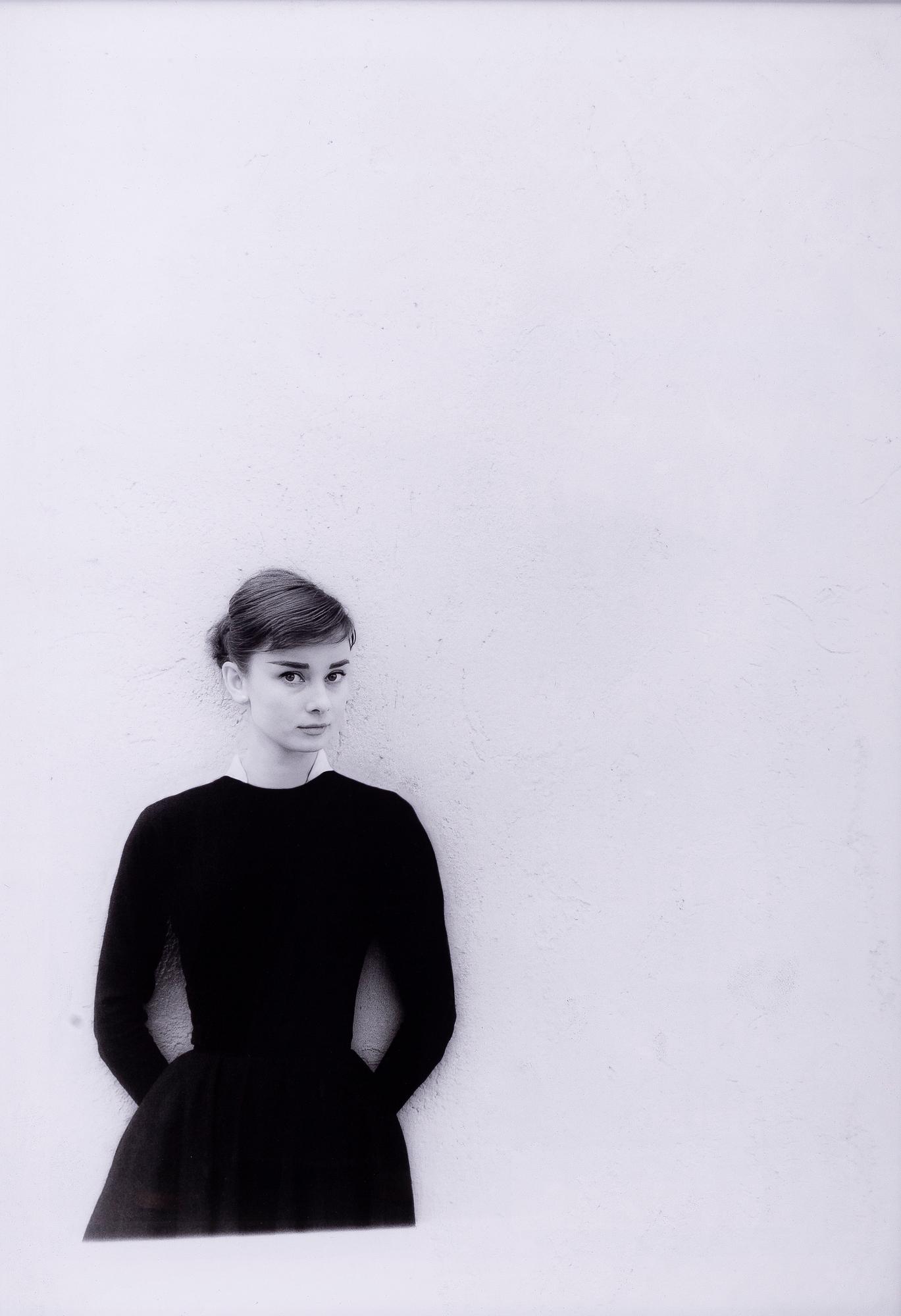 Per-Olow Anderson, "Audrey Hepburn photographed on the set for War and Peace, 1955.".