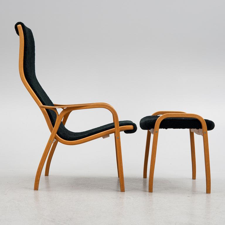 Yngve Ekström, armchair with foot stool, 'Lamino', Swedese.