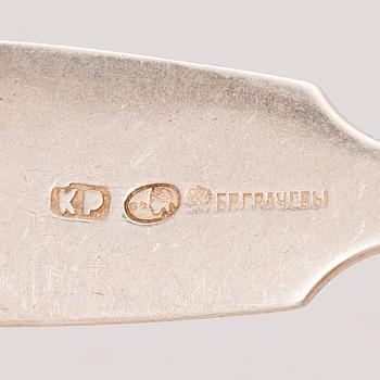 SKEDAR, 12 st, silver, mästarstämpel K.P., Gratchev, Sankt Petersburg 1898-1908.