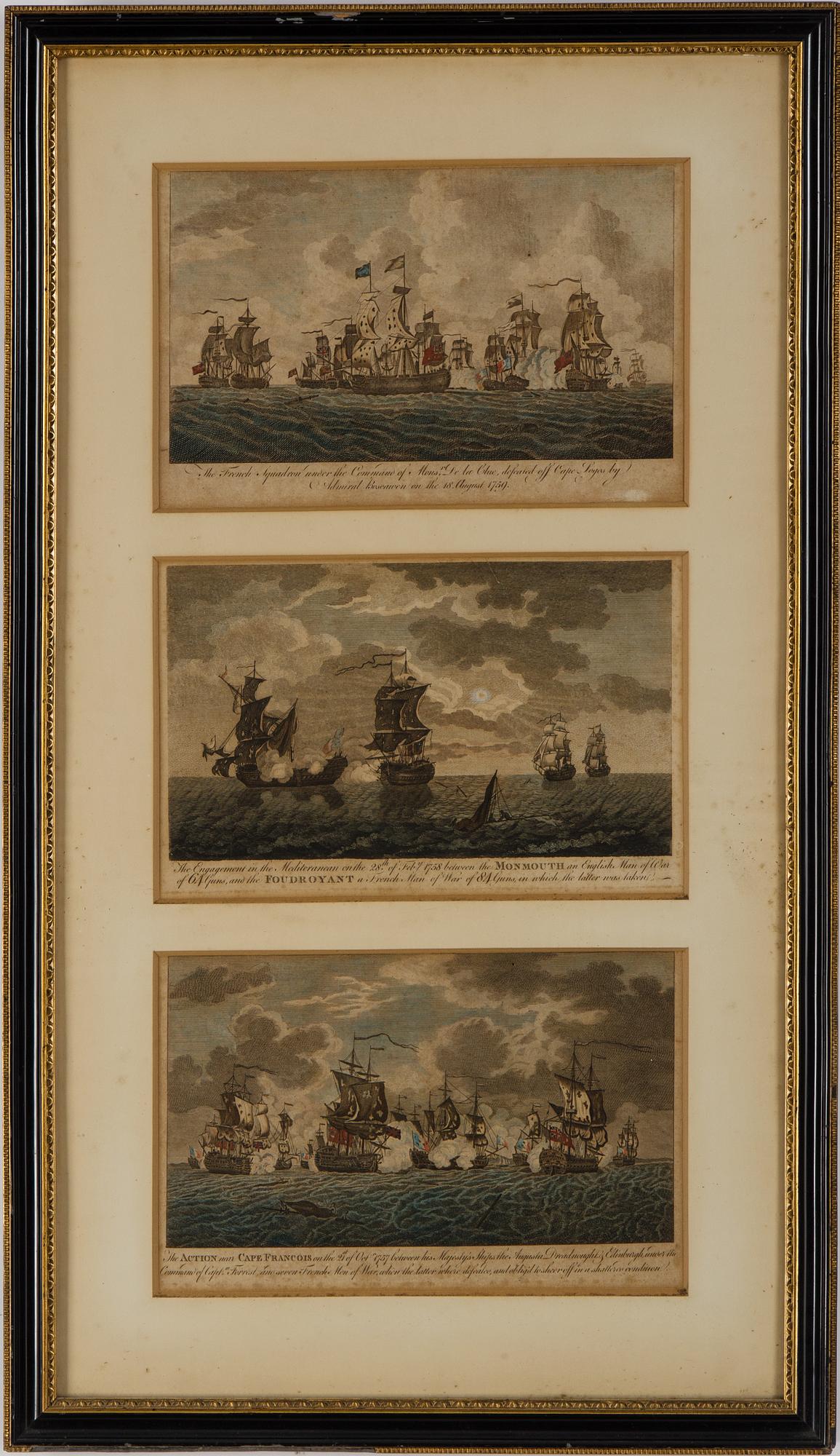 ENGRAVING, 3, England, 18th Century.