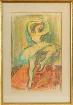 LENNART ROSENSOHN, akvareller samt pastell, 3 st, sign.