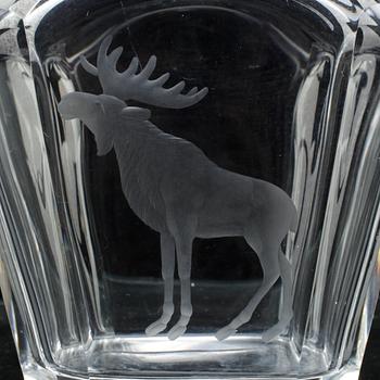 KARAFF, glas, Emil Weidlich, Elme, 1930/40-tal.