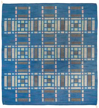 685. CARPET. "Kärrmark". Flat weave (rölakan). 260,5 x 248  cm. Signed J.