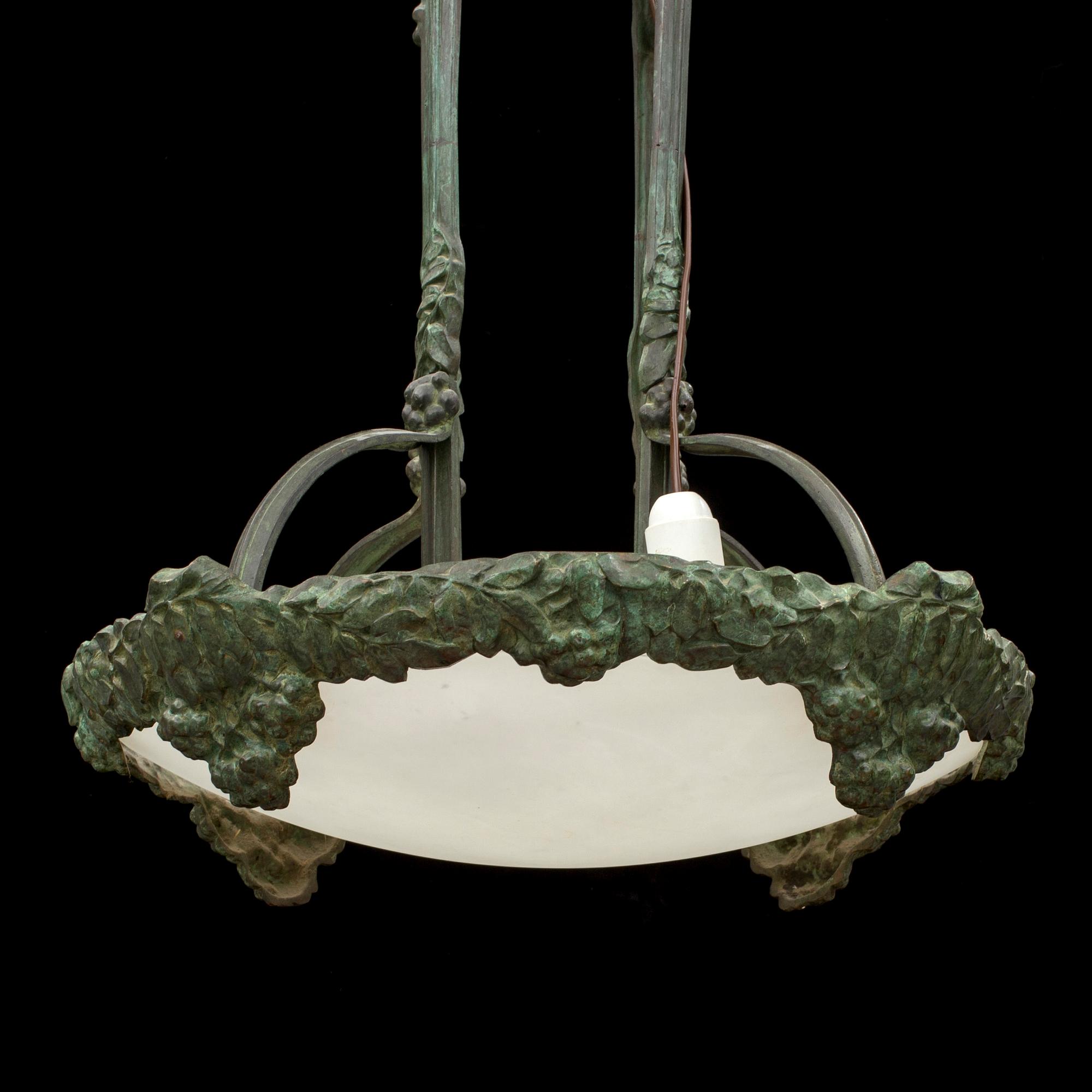 ALICE NORDIN, tillskriven, takarmatur, Böhlmarks, Stockholm, 1910-20-tal.
