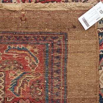 MATTO, an antique/semi-antique Hamadan, one of a pair, ca 534 x 114 cm (as well as 2,5 and 1,5 cm flat weave at.