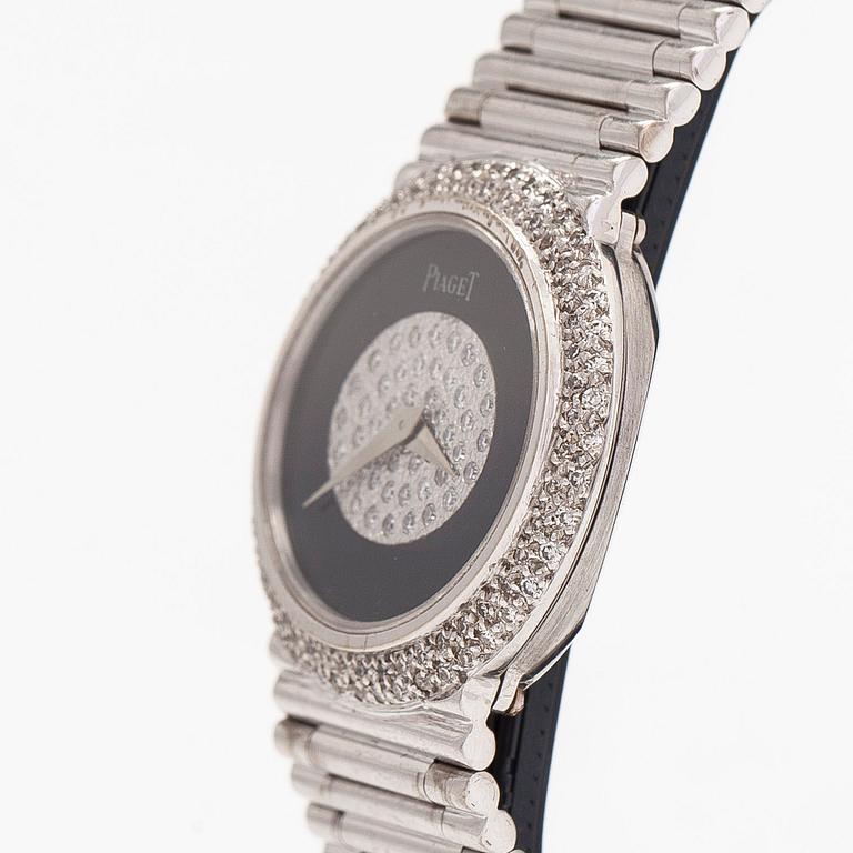 Piaget, "Onyx Diamond Dial", armbandsur, 27,5 x 24,5 mm.