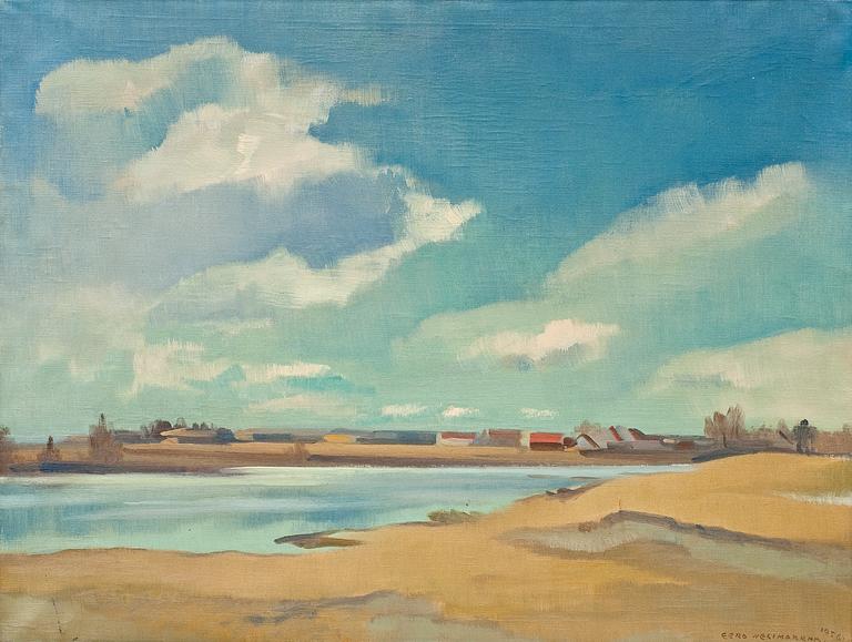 Eero Nelimarkka, SPRING-LIKE RIVER VIEW FROM OSTROBOTHNIA.