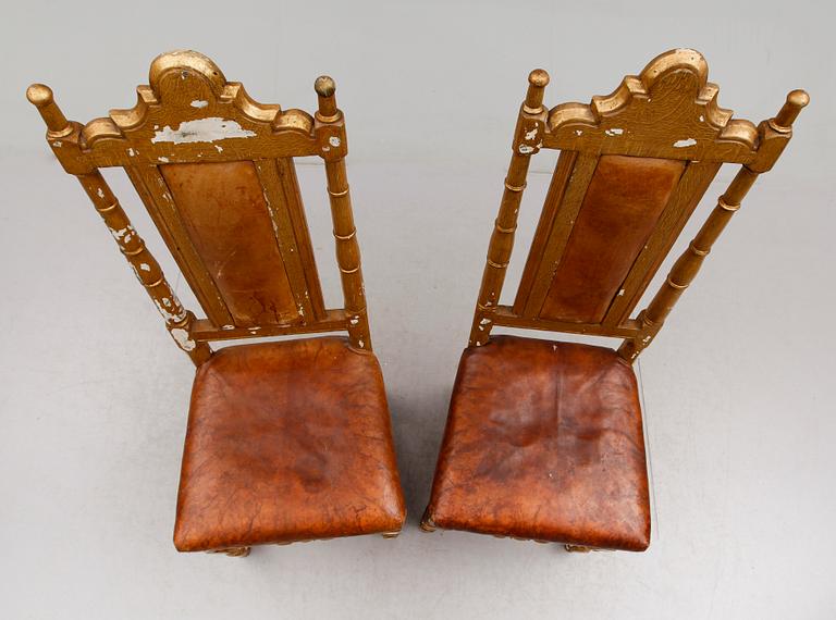 STOLAR, 1 par, barock, 1700-tal.