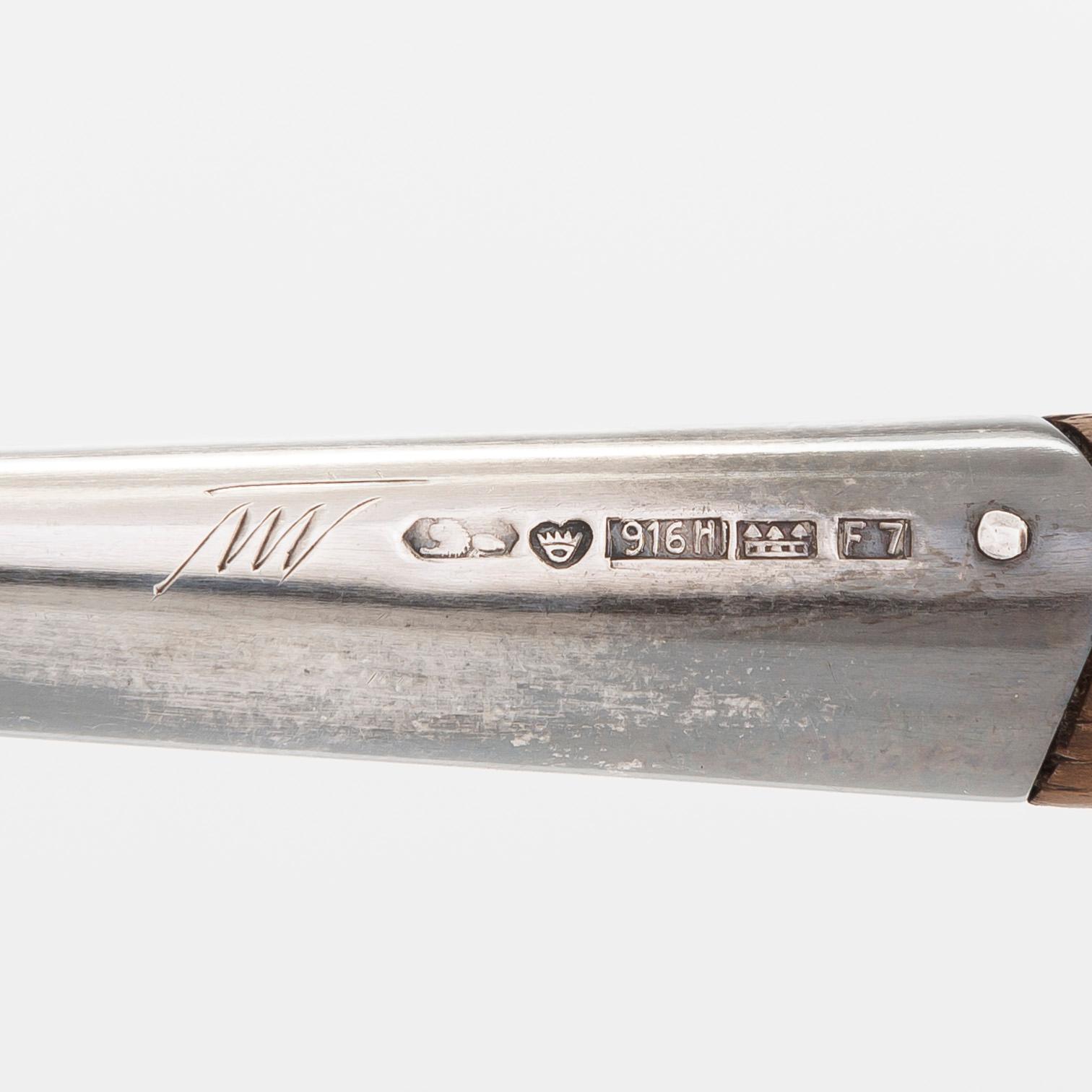 Tapio Wirkkala, skål, TW 85, silver, Kultakeskus, Tavastehus 1959. Modellen formgiven 1955.