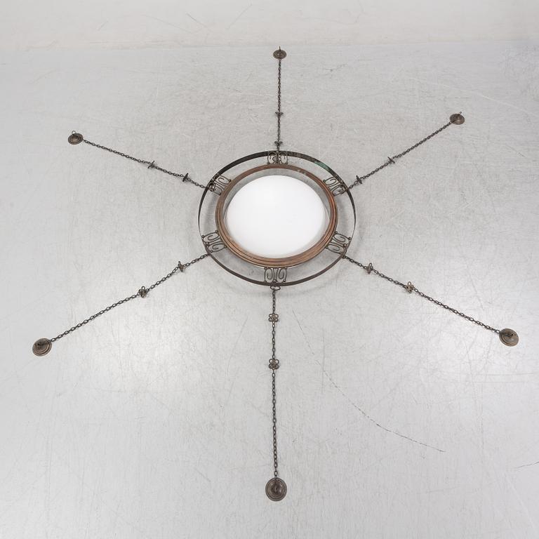 Hanging lamp, probably 1920's.