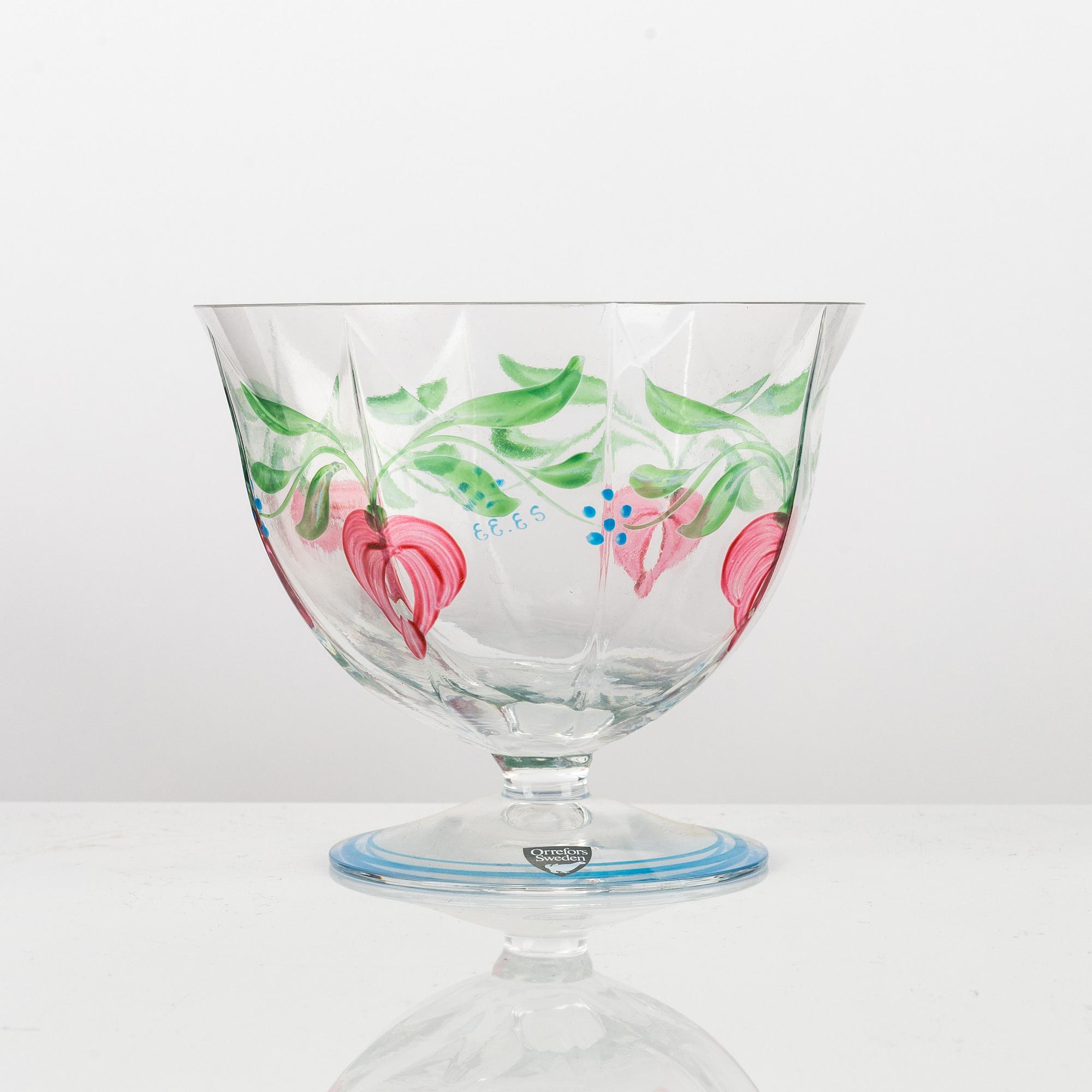 Eva Englund, a 23-piece 'Maja' glass service, Orrefors. - Bukowskis