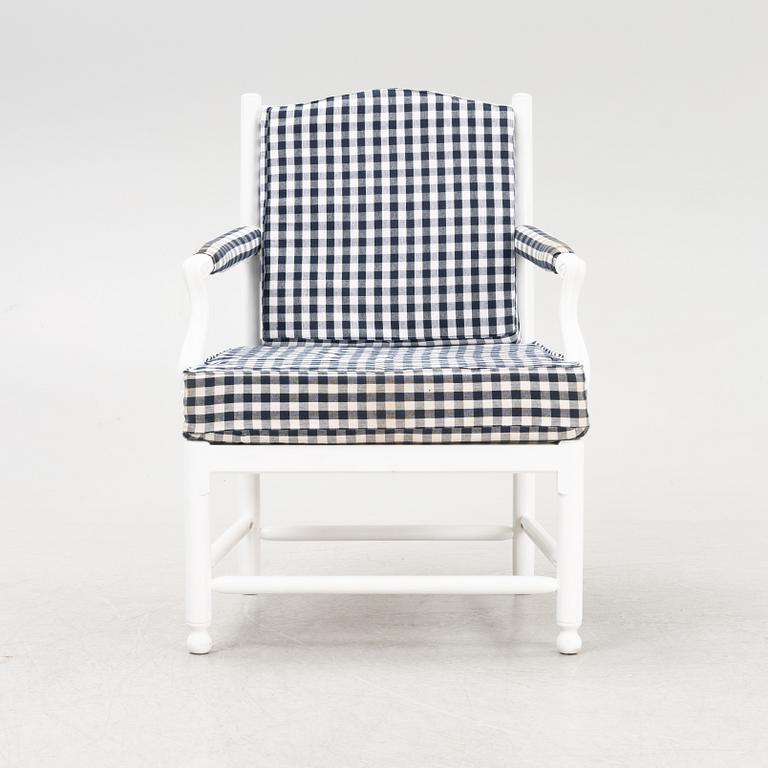 A Gustavian style armchair, 'Medevi brunn' from IKEAs 18th Century series, 1990's.