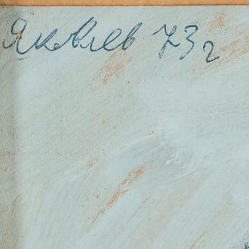 VLADIMIR IGOREVICH YAKOVLEV, mixed media on paper laid on paper panel, signed and dated -73.