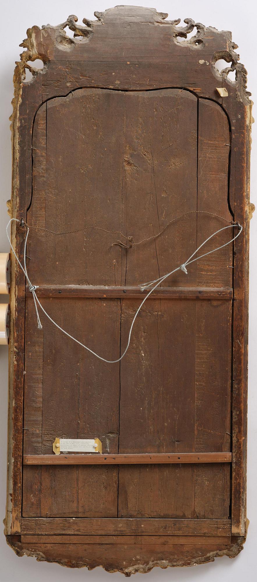 A Swedish Rococo mirror.