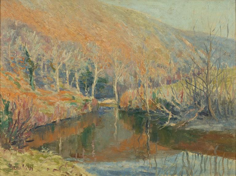 Phelan Gibb, oil on canvas, signed.