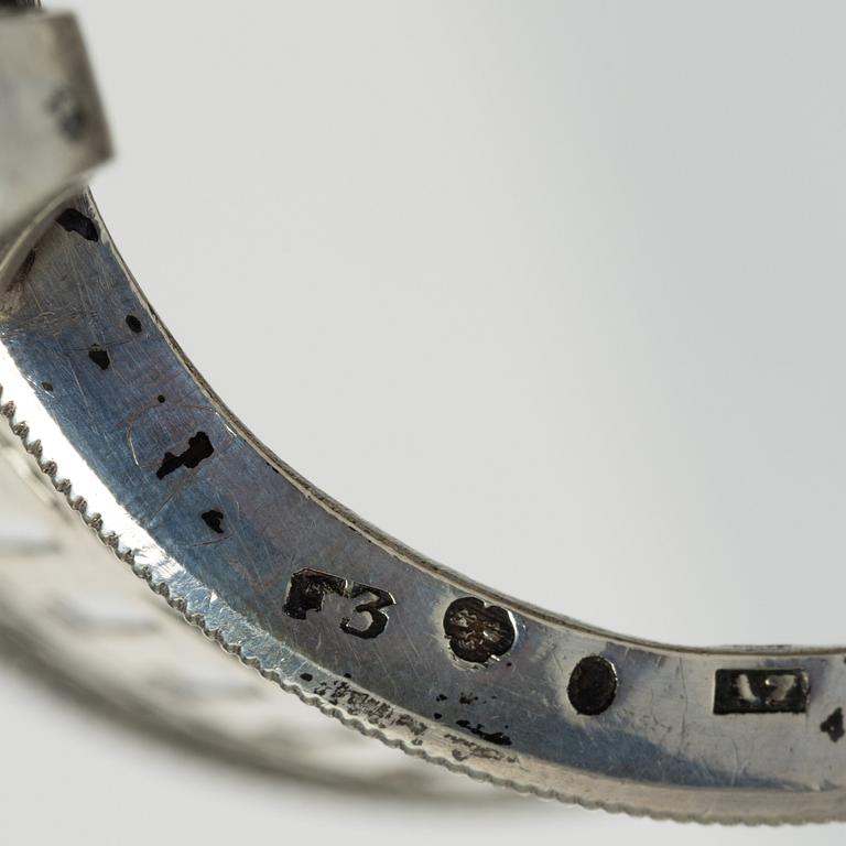 Adolf Zethelius, A Pair of Swedish silver mustard jugs, mark of Adolf Zethelius, Stockholm 1812.