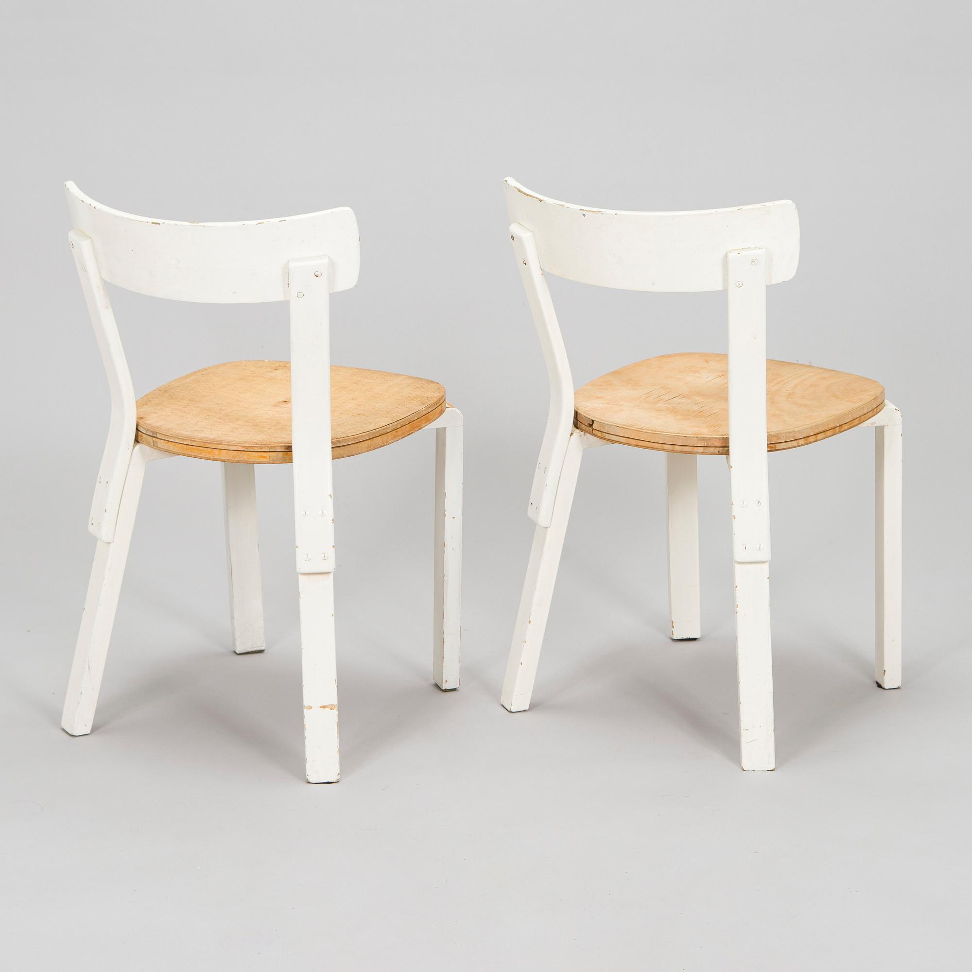 Alvar Aalto, stolar, 2st, "69" för O.Y. Huonekalu- ja Rakennustyötehdas A.B. 1940-tal.