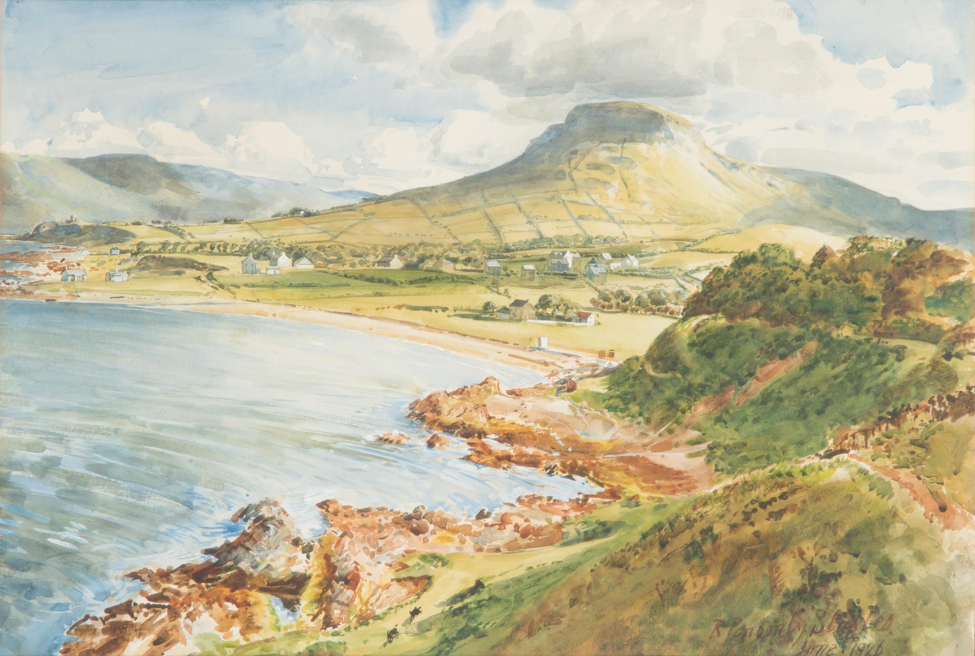 Sir Robert Ponsonby Staples, watercolour, signed and dated-26.