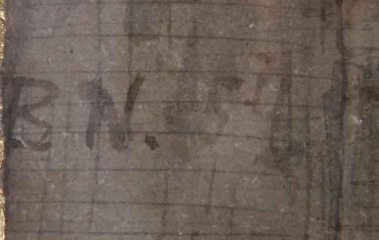 BENGT NORDENBERG, , blandteknik på papper, sign B.N.