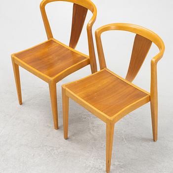 Axel Larsson, stolar, ett par,  modell "8-108", Svenska Möbelfabrikarna Bodafors, 1950-tal.
