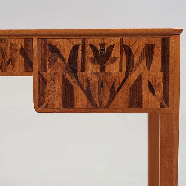 Carl Malmsten, a "Nefertite" desk, Stockholm 1940's-50's.