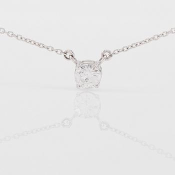 COLLIER, 18K vitguld och diamant ca 0.83 ct.
