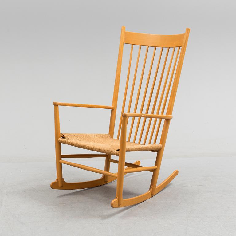 A 'J16' rocking chair, Hans J Wegner, F.D.B. Møbler, Denmark, second half of the 20th century.