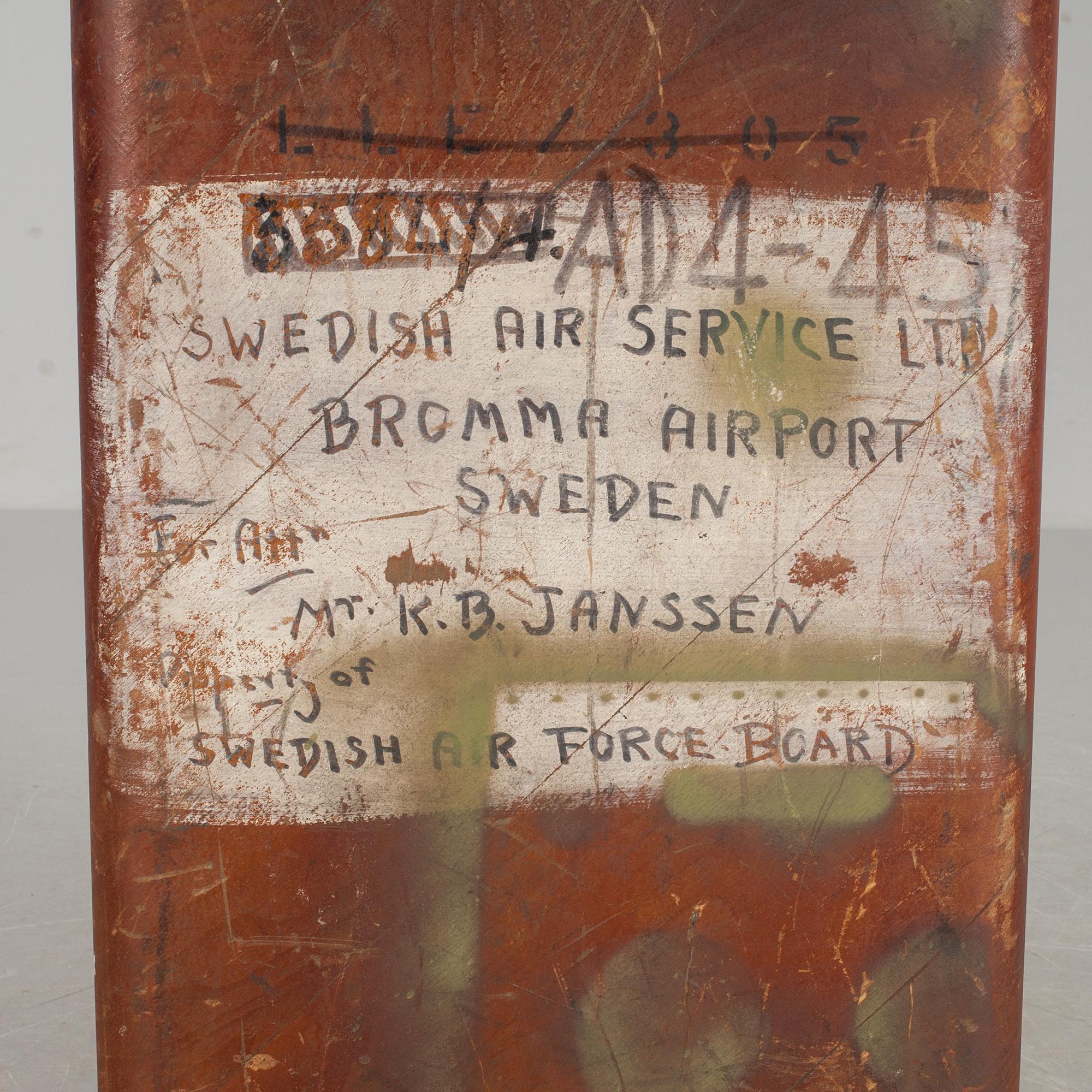 TRANSPORTKOFFERT, 1900-talets andra hälft.