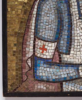 Einar Forseth, a mosaic work 'Barmhärtigheten' (The Mercy), probably an original study for the Golden Hall at the Stockholm City Hall.