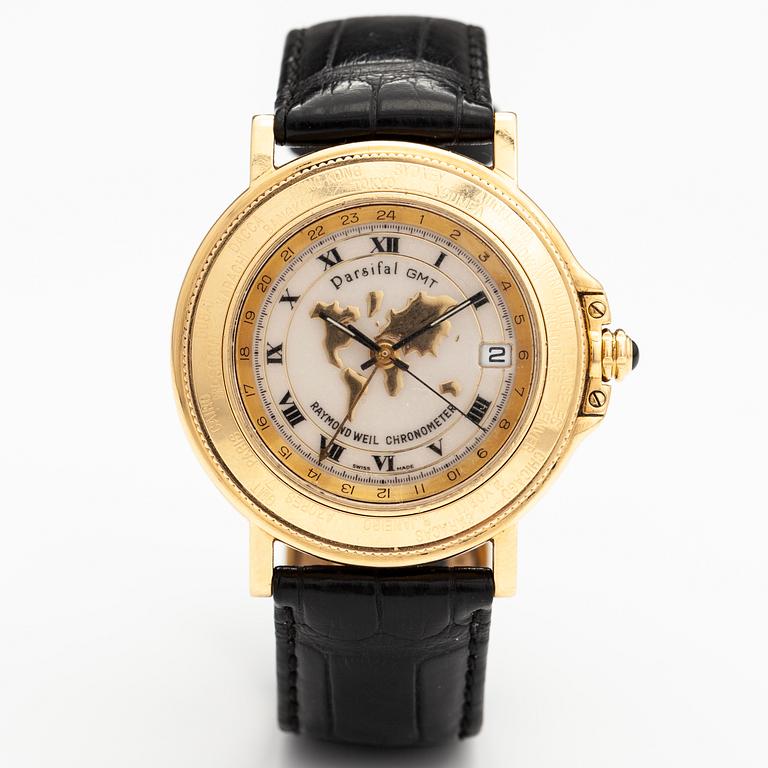 RAYMOND WEIL, Parsifal GMT, wristwatch, 39 mm.
