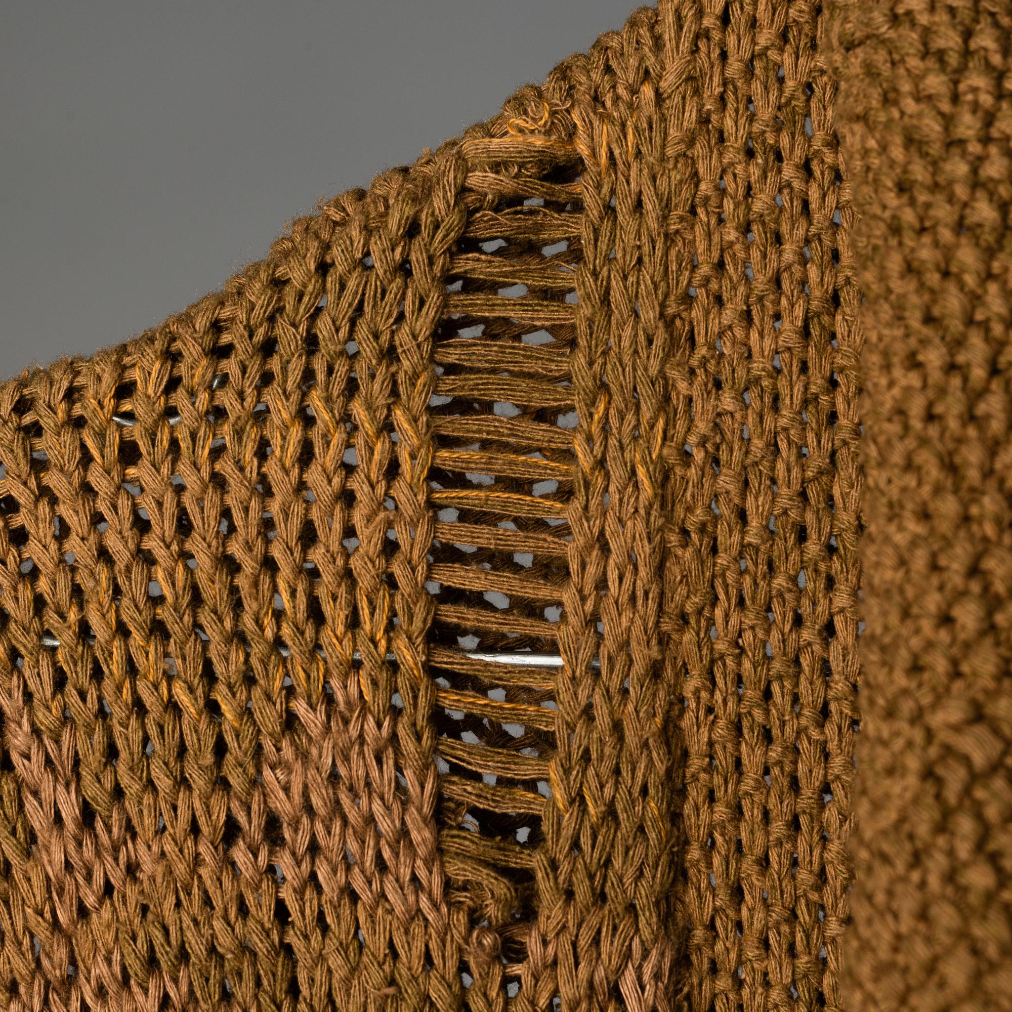 A handknitted cardigan by Ralph Lauren.