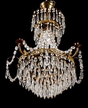 LJUSKRONA, empirestil, 1900-talets första hälft. Höjd ca 60 cm.