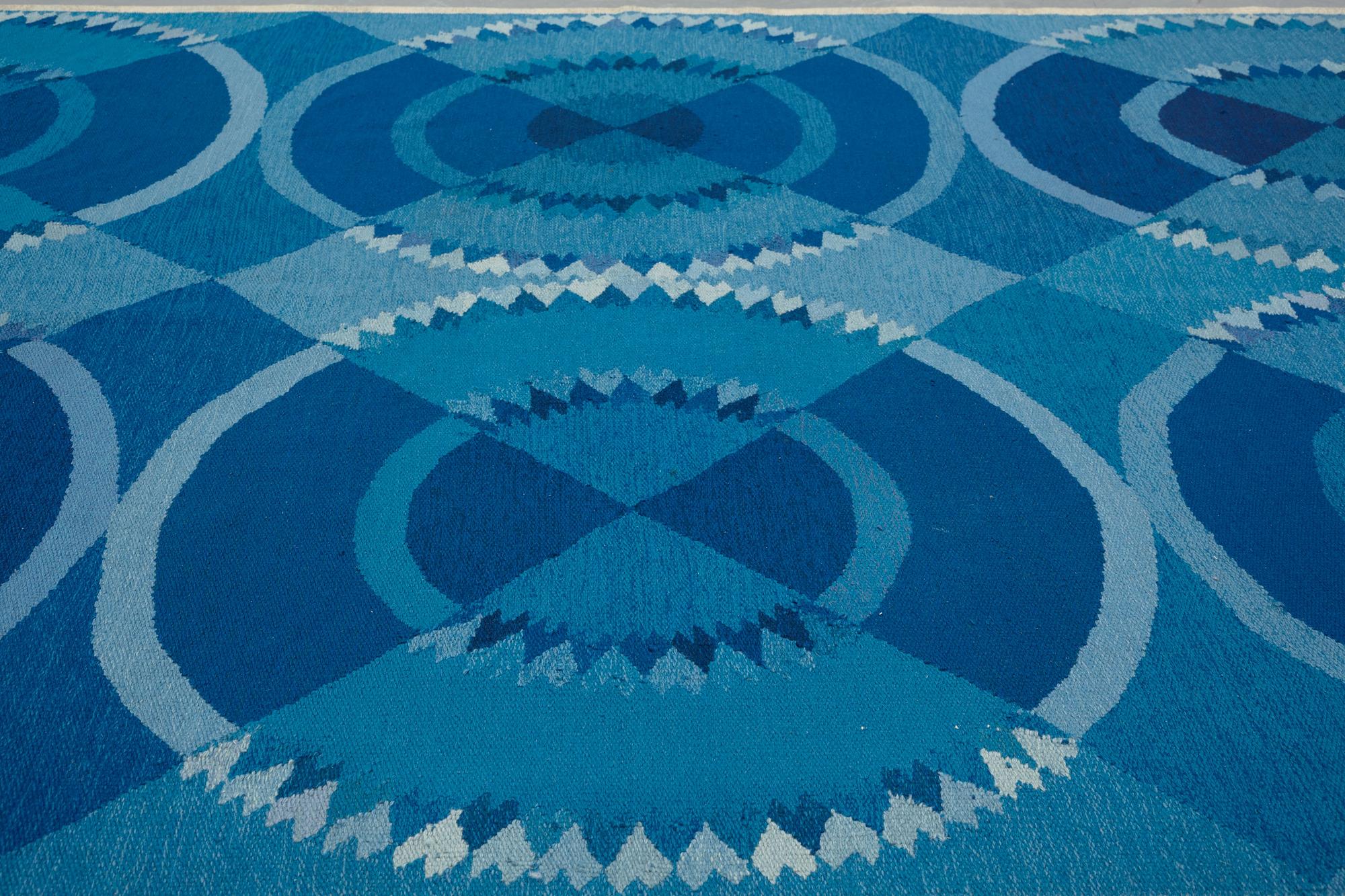 Ingrid Dessau, matto, flat weave, ca 336,5-338 x 223-227 cm, unsigned, Sweden the 1950's-1960's.