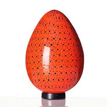 Ludovico Diaz De Santillana, a "murrine" glass egg sculpture, Venini, Murano 1960s.