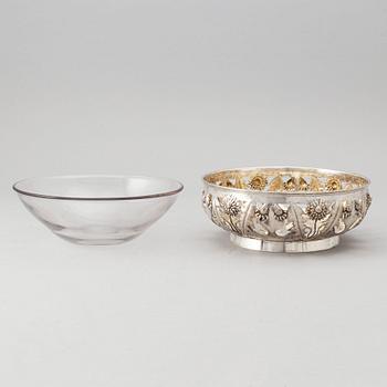 A Swedish Art Nouveau silver bowl, mark of Gustaf Möllenborg, Stockholm 1901.