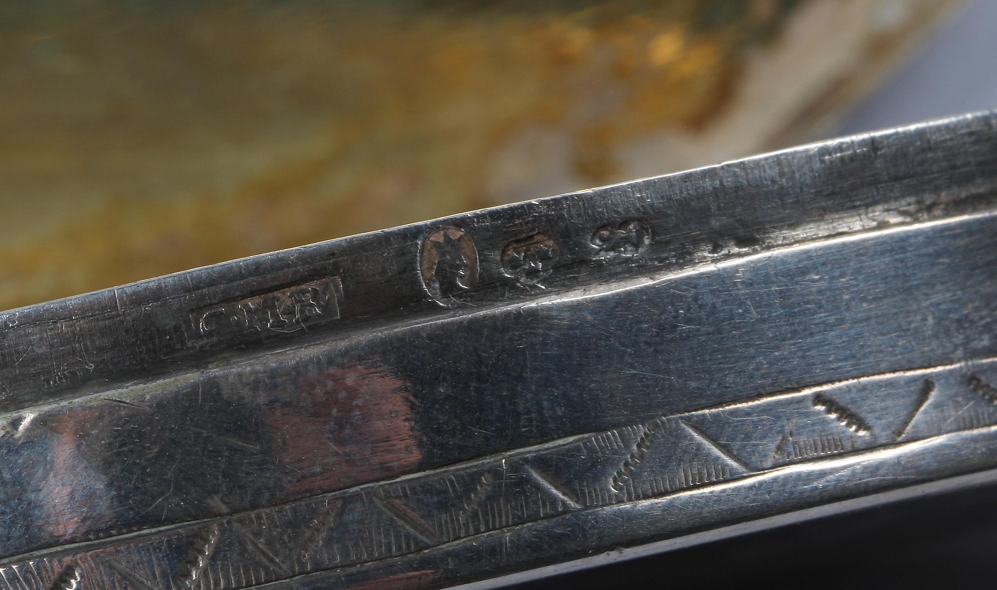 SNUSDOSOR, 2 st, silver, Carl Magnus Ryberg, Stockholm, verksam 1805-1833 resp Enköping 1812.