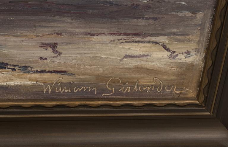 WILLIAM GISLANDER, olja på duk. Signerad.