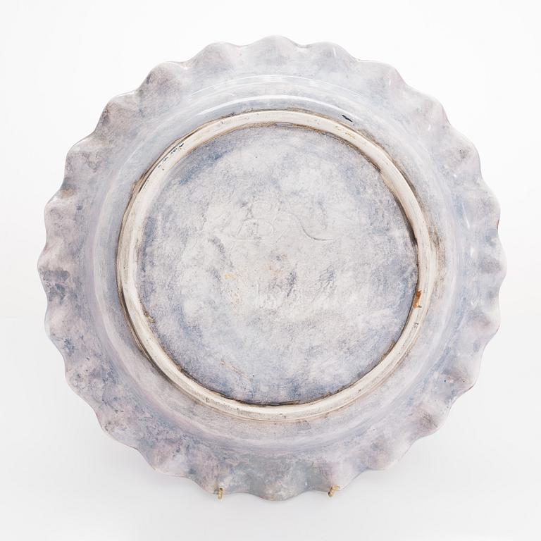 Birger Kaipiainen, malja, kivitavaraa, signeerattu Kaipiainen ja B.K Arabia.