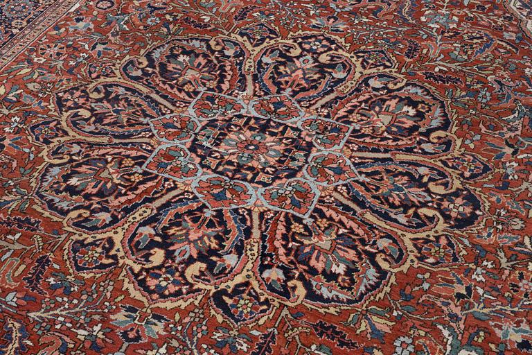 A semi-antique Ahar carpet, North west Persia, c. 410 x 300 cm.