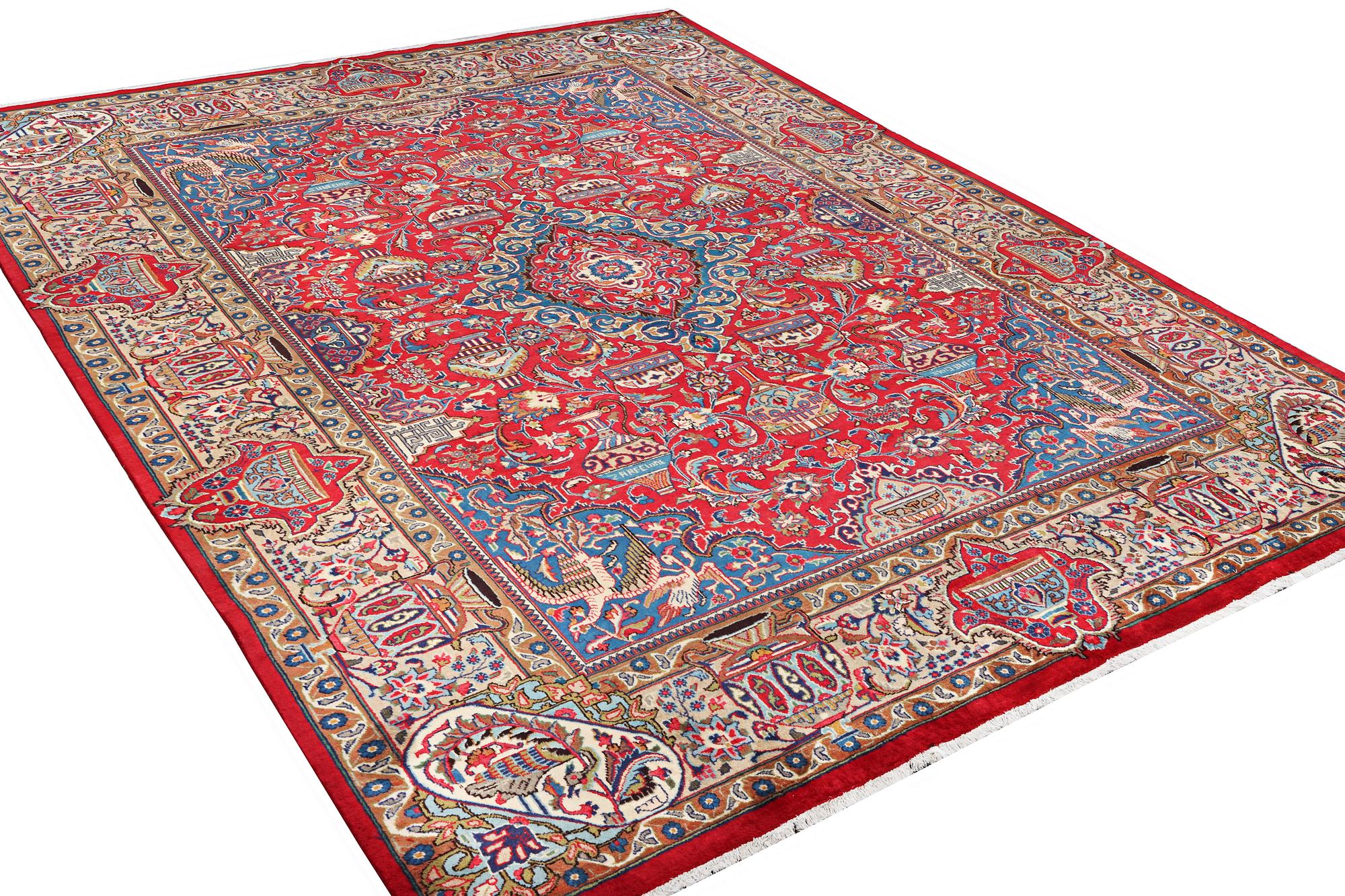 A Kashmar carpet, c. 390 x 298 cm.