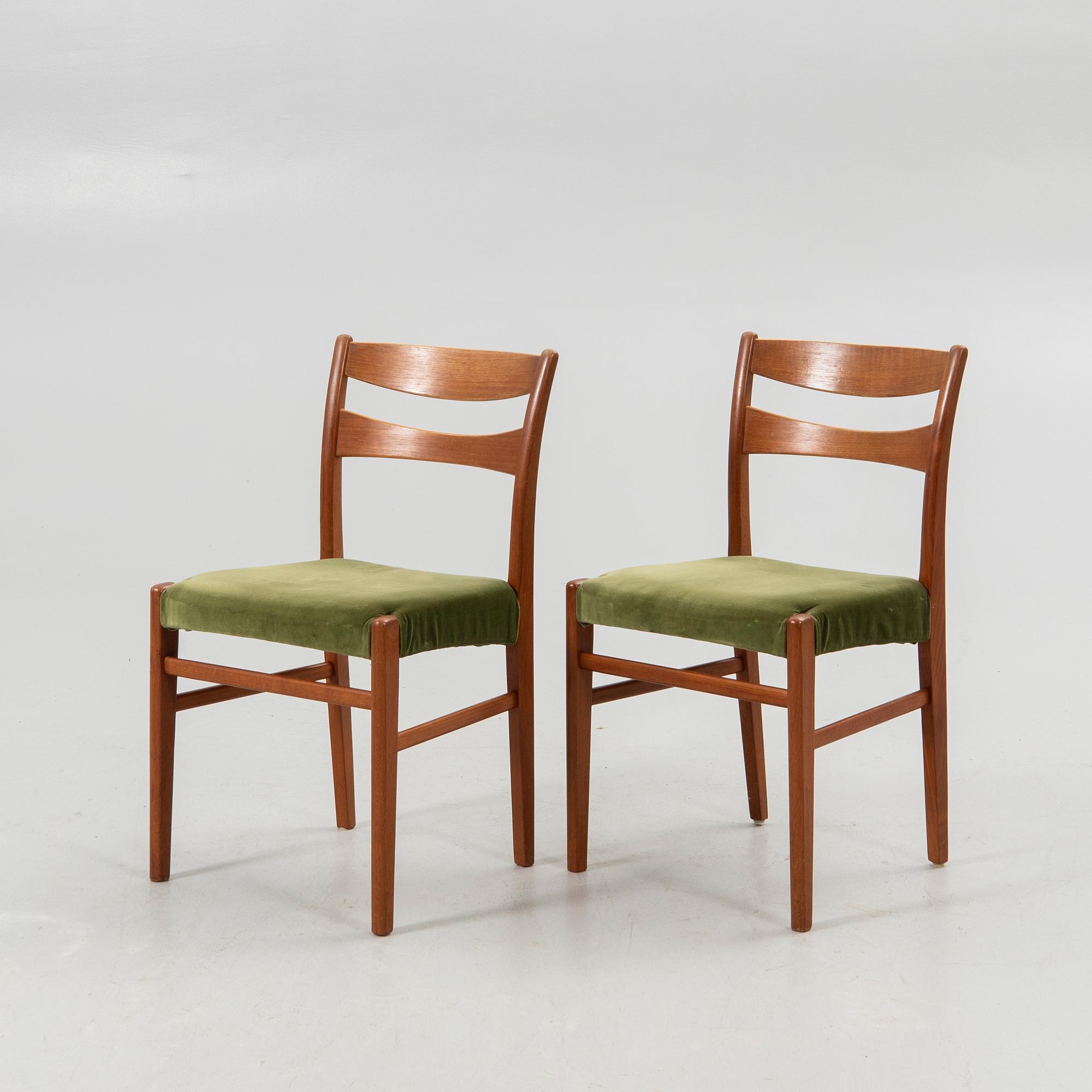Chairs, 6 pcs, probably Troedssons Möbler, Furulund, mid-20th century.
