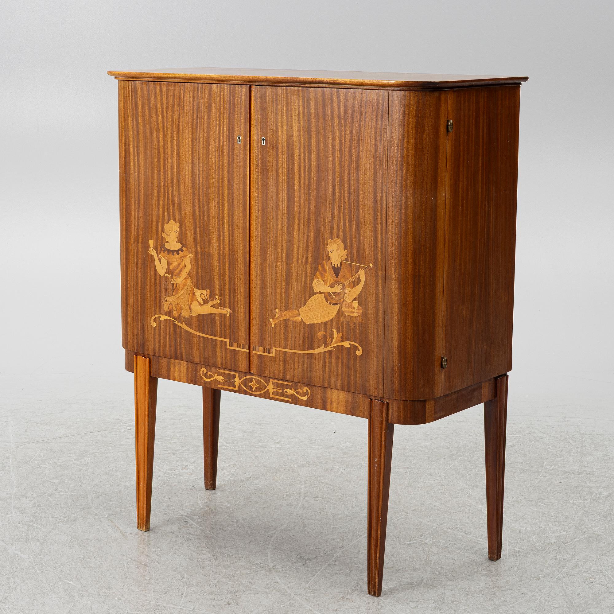 Bar cabinet, Swedish Grace, 1940s.