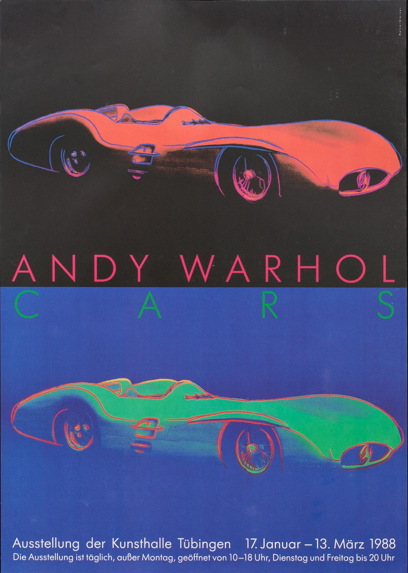 ANDY WARHOL, efter, utställningsaffischer, 2 st. 1900-talets slut.