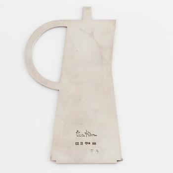 WIWEN NILSSON, underlägg i form av kaffekanna, silver.